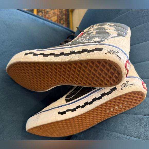 Vans Sk8-Hi Pro BMX ’79 Men’s High-Top Sneakers Black & Cream Size 13 - Picture 5 of 8